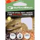 Garbolino Forged Reversed Blue Hooks To Fluorocarbon 12 Flap, Bearded Monofilament Pre-Hooked 10pcs