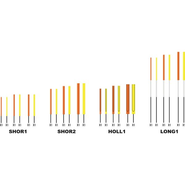 Garbolino WAGGLER COMPETITION SP W13 - CARBON hollow antenna set /3-4-5 mm/