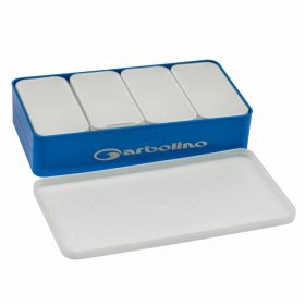   Garbolino Bait Box Set - 4 Rectangular Boxes + 1 Large Storage Box + 4 Perforated Lids + 4 Waterproof Lids