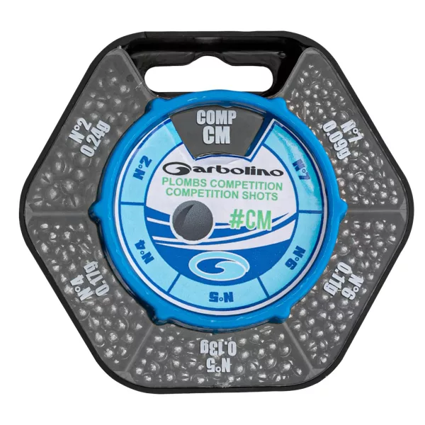 Garbolino 5 WAY MICRO SHOT DISPENSER (SIZES 7-6-5-4-2) split shot lead set / lead set