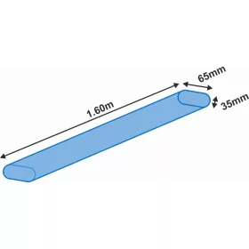 Garbolino Oval Rod Holder Tube 1.6m x 35x65mm