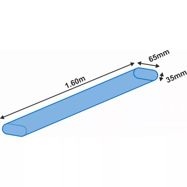 Garbolino Oval Rod Holder Tube 1.6m x 35x65mm