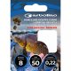 Garbolino Special Pellet Carp Hook To Nylon 0,20mm 50cm 12 Flats Beardless Monofilament Pre-tied Hook 10pcs