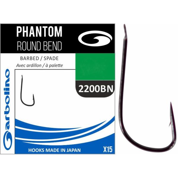 Garbolino Phantom Round Bend 2200BN 18 Blade Bearded Fine Hook