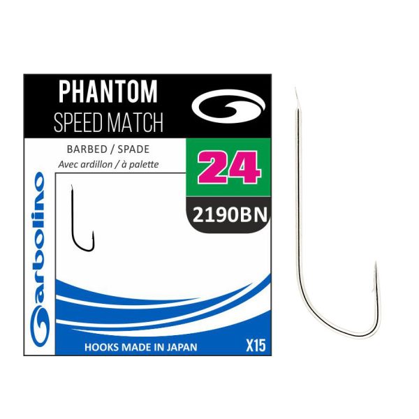 Garbolino Phantom Speed Match 2190BN 16 Flats, Bearded Fine Hook 15pcs