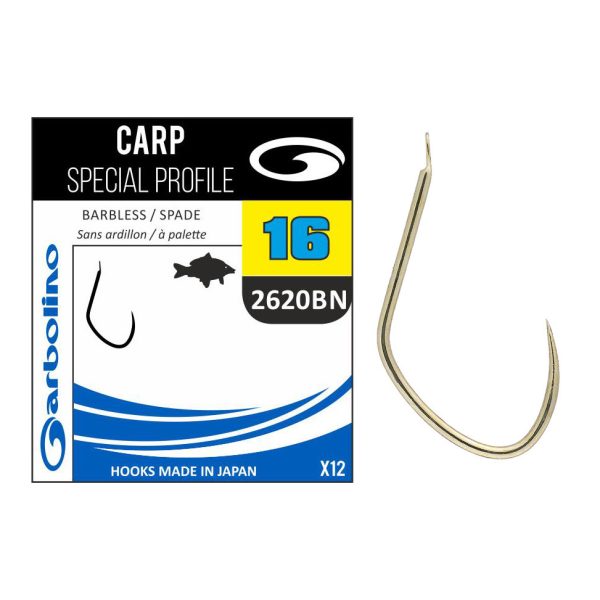 Garbolino Carp Special Profile 2620BN 10 Flap Beardless Feeder Hook 14pcs