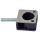 Garbolino CLAMP BLOCK D25 FOOT (M8 SCREW / METAL REINFORCEMENT / PLASTIC INSERT) - Additional fixing screw