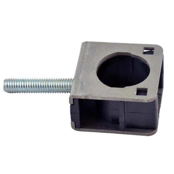 Garbolino CLAMP BLOCK D25 FOOT (M8 SCREW / METAL REINFORCEMENT / PLASTIC INSERT) - Additional fixing screw