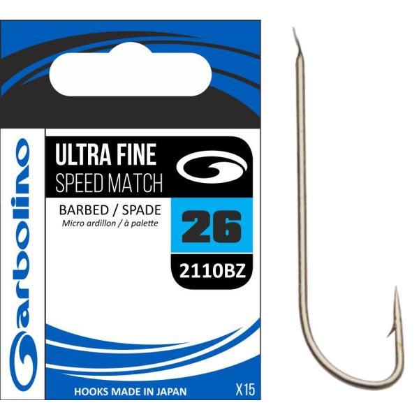 Garbolino ULTRA FINE SPEED MATCH 2110BZ -BARBED 24 hooks