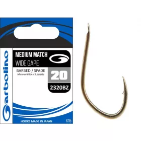 Garbolino 2320BZ hook 12 / MEDIUM MATCH / WIDE GAPE