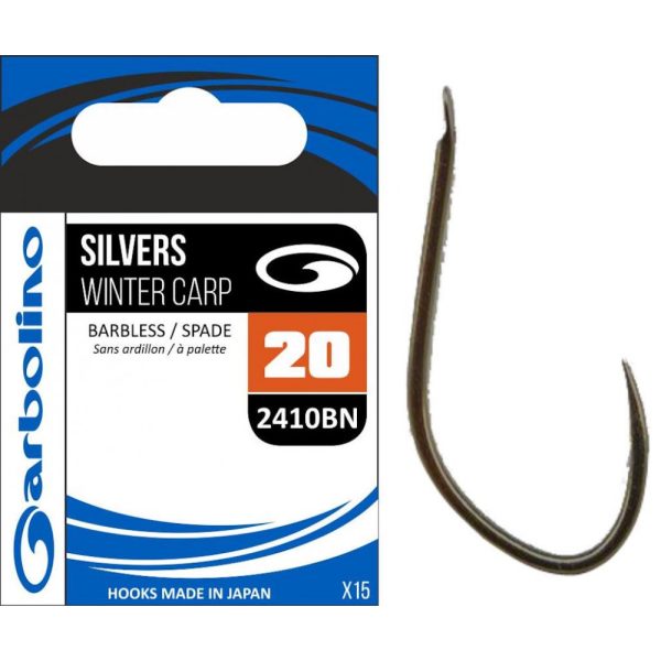 Garbolino 2410BN 16 hooks / SILVERS / WINTER CARP