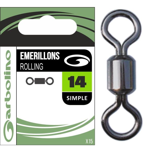 Garbolino - STREAMLINE MICRO EMERILLONS ROLLING SIMPLE - Rotating clamp - Trout rotating