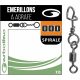 Garbolino - STREAMLINE MICRO SWIVEL + SPIRAL SNAP (x10) - Swivel Clamp - Trout swivel