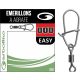 Garbolino - STREAMLINE MICRO SWIVEL + EASY SNAP (x10) - Swivel clamp - Trout swivel