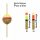 Garbolino - STREAMLINE TROUT FLOAT x2 - PIERCED NISSA BALL - Floats - Trout floats