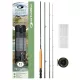 FLY COMBO 86 - #4/5 - ROD + REEL + FLY LINE + BOX + 6 FLIES + CONICAL RIG + LINE CUTTER + NYLON SPOOL Fly rod