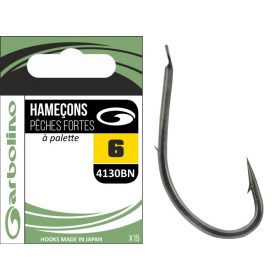   Garbolino - STREAMLINE TROUT HOOKS 4130BN - Spinning-offset hook - Trout hook - Barbed hook, Spade end hook