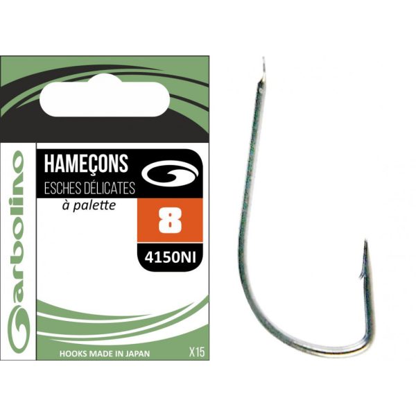Garbolino - STREAMLINE TROUT HOOKS 4150NI - Spinning-offset hook - Trout hook - Barbed hook, Spade end hook