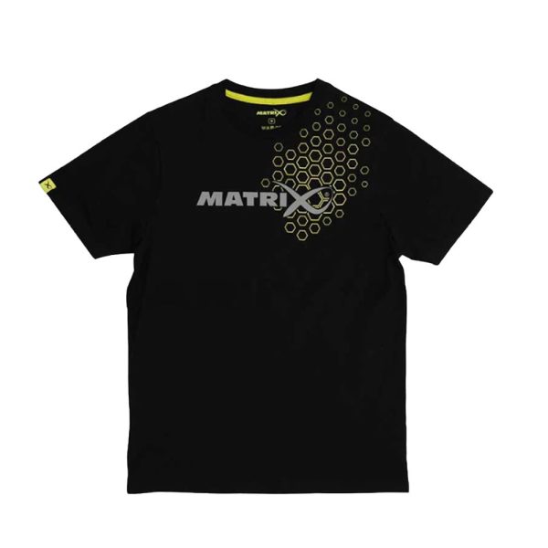 Matrix Hex Print Black T-shirt M