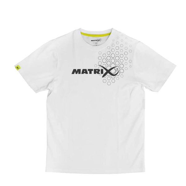Matrix Hex Print White T-shirt 3XL