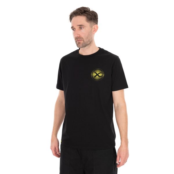 Matrix Large Fade Logo Black-Lime T-Shirt M