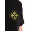 Matrix Large Fade Logo Black-Lime T-shirt 2XL