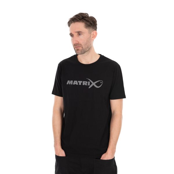 Matrix Large Fade Logo Black-Grey T-shirt L