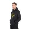 Matrix Large Fade Logo Black-Lime Hooded Sweatshirt M