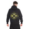Matrix Large Fade Logo Black-Lime Hooded Sweatshirt L