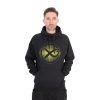 Matrix Large Fade Logo Black-Lime Hooded Sweatshirt L
