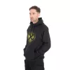 Matrix Large Fade Logo Black-Lime Hooded Sweatshirt 2XL