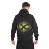 Matrix Large Fade Logo Black-Lime Hooded Sweatshirt 2XL
