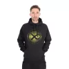 Matrix Large Fade Logo Black-Lime Hooded Sweatshirt 2XL