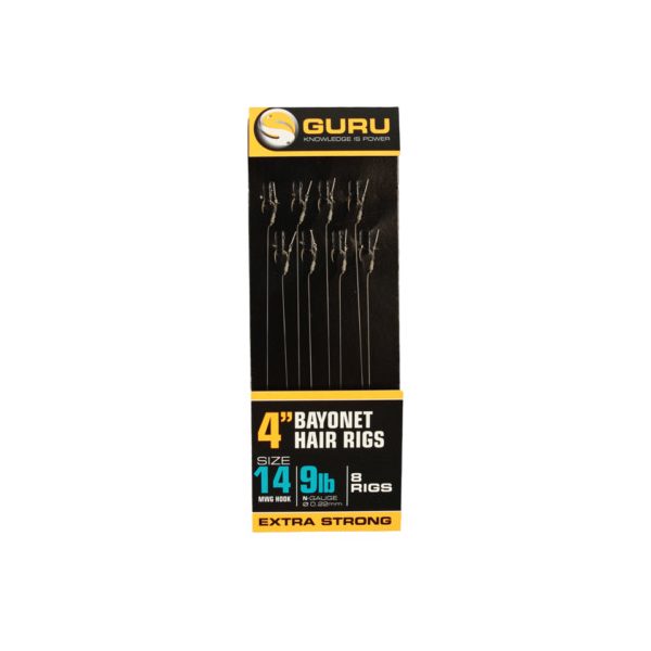 Guru Bayonet Ready Rigs 4 Pre-tied Hook - 10 cm - 16MWG - 9lb - 0.19mm