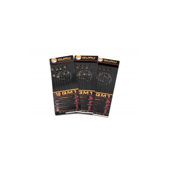 Guru Tackle - 2022- QM1 Bait Bands 10cm 10 (0.22mm) - pre-tied hook