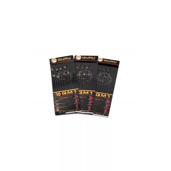 Guru Tackle - 2022- QM1 Bait Bands 10cm 10 (0.19mm) pre-tied hook
