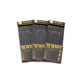   Guru QM1 Speed Stop 14 Eyed, Barbless Monofilament Pre-tied Hook 8 pcs