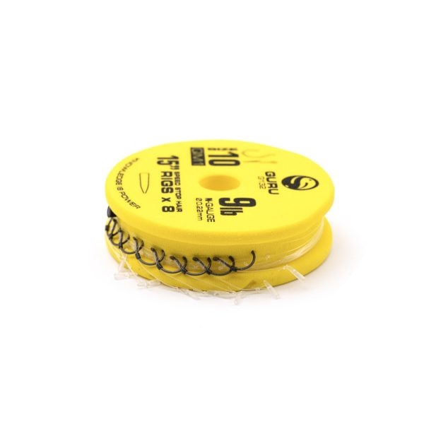 Guru QM1 Speed Stop 10 Eyed, Barbless Monofilament Pre-tied Hook 8 pcs