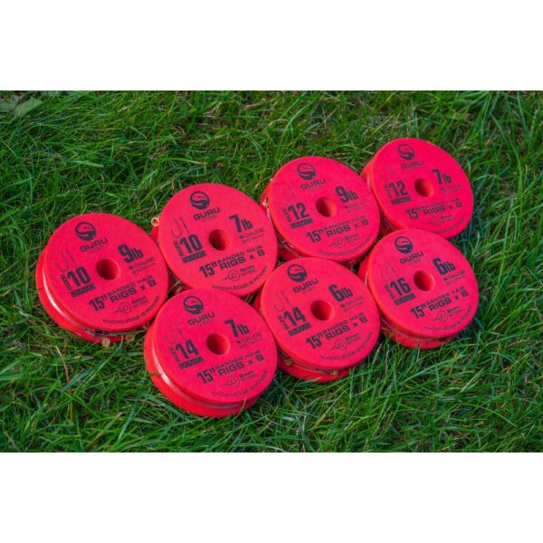 Guru SMWG Bait Bands 16 Ears, Beardless Monofilament Pre-tied Hook 8pcs