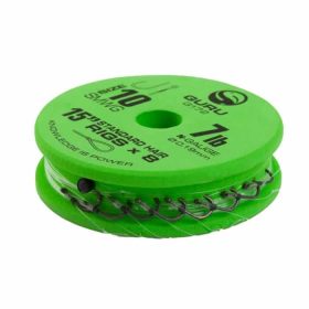   GURU SUPER MWG STANDARD HAIR READY RIGS 15 Size 14 (0.19mm) pre-tied hook