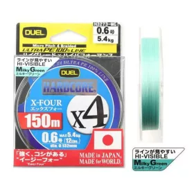   DUEL Hardcore X4 PE 1.2 150m 4-strand braided, Milky Green color Braided line