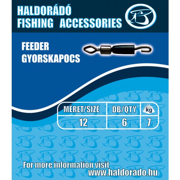 Haldorádó Feeder quick clamp L 9kg 6pcs