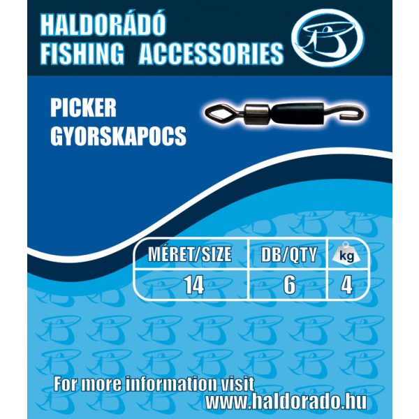 Haldorádó Feeder quick clamp M 7kg 6pcs