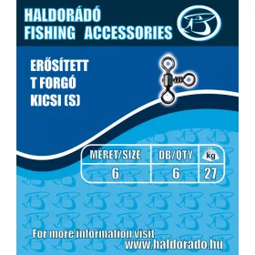 Haldorádó Reinforced T Swivel small (S) 6-27kg 6pcs