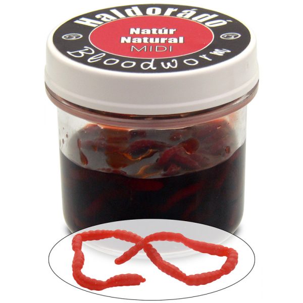 Haldorádó Bloodworm Midi Natural 150pcs/jar 10mm imitation mosquito larvae