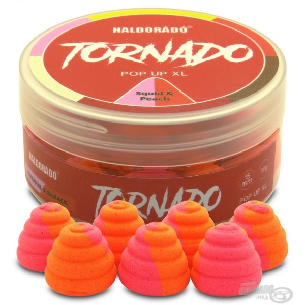 Haldorado TORNADO Pop Up XL 15 mm - Squid & Peach