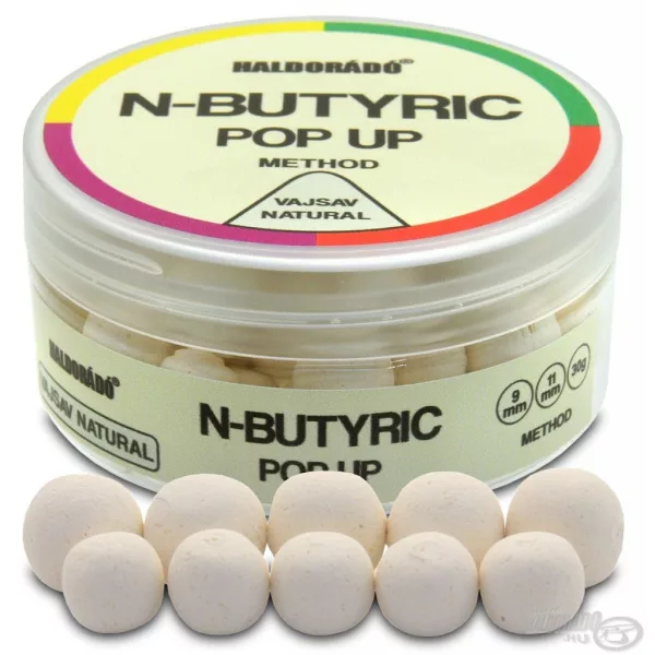 Haldorádó N-Butyric Pop Up Method 9, 11 mm - Butyric Acid Natural