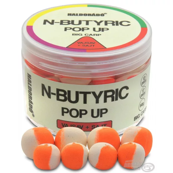 Haldorádó N-Butyric Pop Up Big Carp 13, 17 mm - Butyric Acid + Cheese