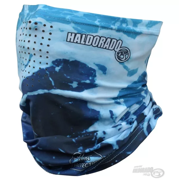 Haldorádó Face Mask + Neck Scarf with Breathing Vent Camou Blue