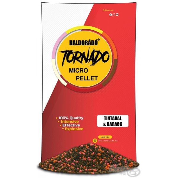 Haldorádó TORNADO Micro Pellet - Squid & Peach